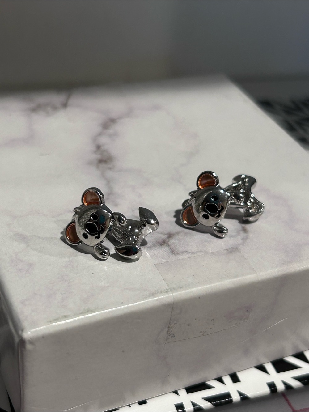Silver Koala Earrings